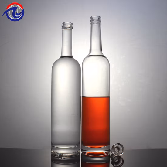 スーパーフリント 700 ミリリットル 750 ミリリットル 1000 ミリリットルウォッカジンラムウイスキーブランデー酸素ガラス酒ボトル